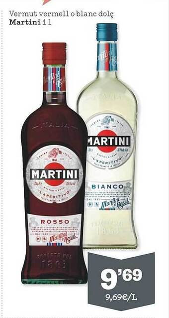 Sorli Vermut vermell o blanc dolç martini oferta