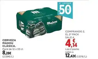 Supercor Exprés 2a unidad -50% cerveza mahou clásica oferta