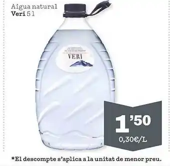 Sorli Aigua natural veri oferta