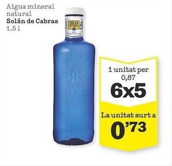 Sorli Aigua mineral natural solán de cabras oferta