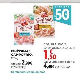 Supercor Exprés 2a unidad -50% finissimas campofrio oferta