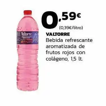Supermercados Lupa Valtorre bebida refrescante aromatizada de frutos rojo con colágeno oferta