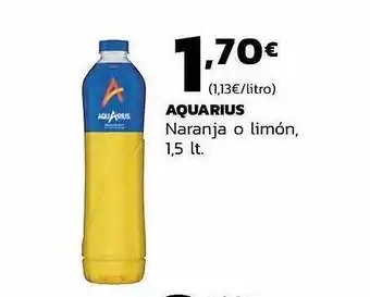 Supermercados Lupa Aquarius naranja o limón oferta