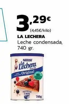 Supermercados Lupa La lechera leche condensada oferta