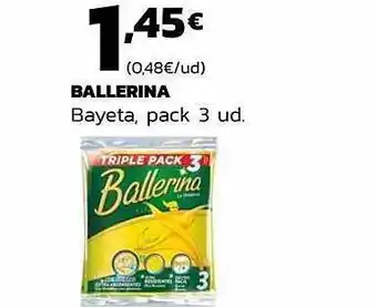 Supermercados Lupa Ballerina bayeta, pack 3 oferta