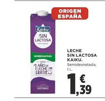 Supercor Exprés Leche sin lactosa kaiku semidesnatada oferta