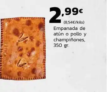 Supermercados Lupa Empanada de atún o pollo y champiñones oferta