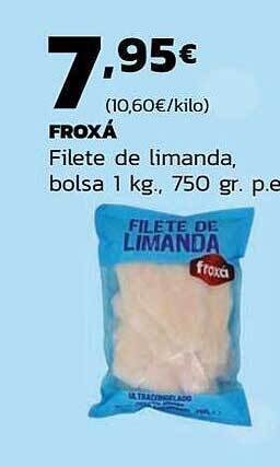 Supermercados Lupa Froxá filete de limanda, bolsa oferta