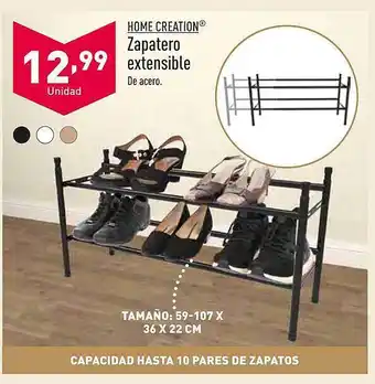 ALDI Home creation zapatero extensible oferta