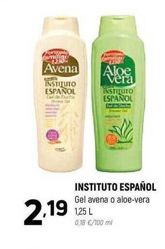 Coviran Instituto español gel avena o aloe-vera oferta