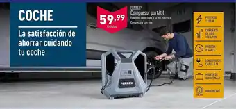 ALDI Ferrex compresor portátil oferta