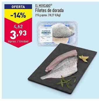 ALDI El mercado filetes de dorada oferta