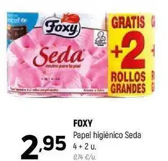 Coviran Foxy papel higiénico seda 4+2 oferta