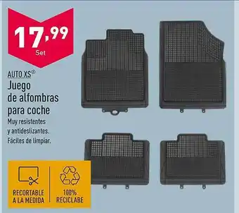 ALDI Auto xs juego de alfombras para coche oferta