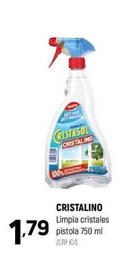 Coviran Cristalino limpia cristales pistola oferta