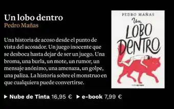Casa del Libro Un lobo dentro pedro mañas oferta