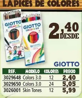 Folder Lapices De Colores Giotto oferta