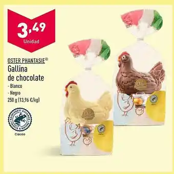 ALDI Oster phantasie gallina de chocolate oferta