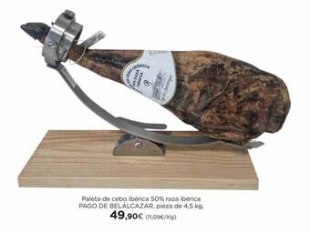 Hipercor Paleta de cebo ibérica 50% raza ibérica pago de belálcazar oferta