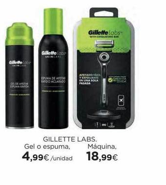 Hipercor Gillette labs oferta