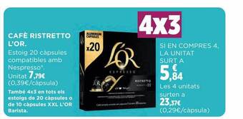 Hipercor Cafè ristretto l'or oferta