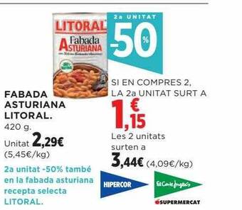 Hipercor 2a unitat -50% fabada asturiana litoral oferta