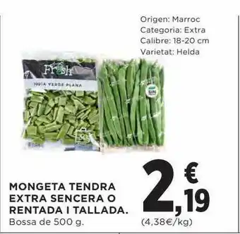 Hipercor Mongeta tendra extra sencera o rentada i tallada oferta
