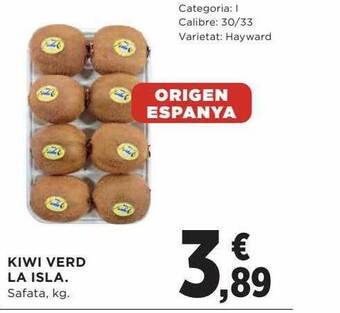 Hipercor Kiwi verd la isla oferta
