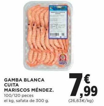 Hipercor Gamba blanca cuita mariscos méndez oferta
