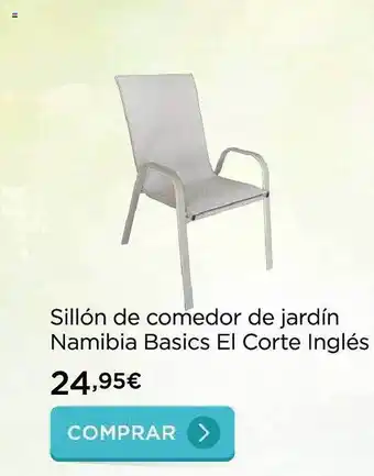 La tienda en casa Sillón de comedor de jardin namibia basics el corte inglés oferta