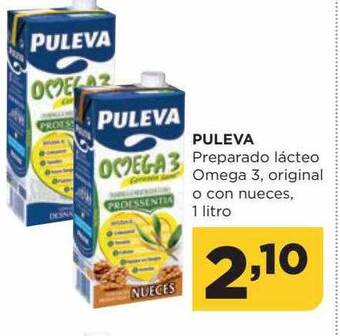 Alimerka Puleva preparado làcteo omega 3, original o con nueces oferta