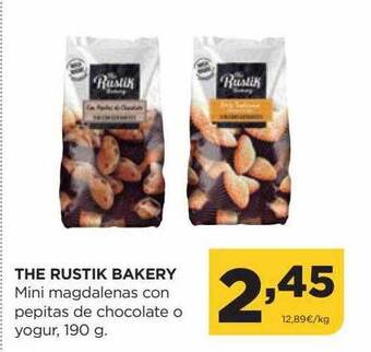 Alimerka The rustik bakery mini magdalenas con pepitas de chocolate o yogur oferta