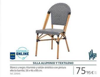 Makro Silla aluminio y textileno metro professional oferta