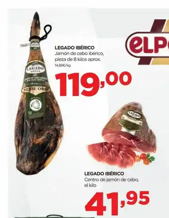 Alimerka Legado ibérico jamóñ de cebo ibérico legado ibérico centro de jamón de cebo oferta