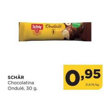 Alimerka Schär chocolatina ondulé oferta