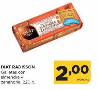 Alimerka Diat radisson galletas con almendra y zanahoria oferta