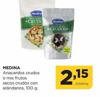 Alimerka Medina anacardos crudos o mix frutos secos crudos con arándanos oferta