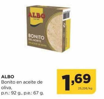 Alimerka Albo bonito en aceite de oliva oferta