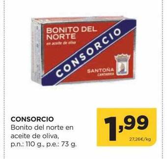 Alimerka Consorcio bonito del norte en aceite de oliva oferta