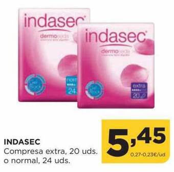 Alimerka Indasec compresa extra o normal oferta