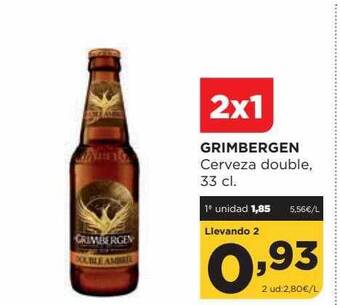 Alimerka Grimbergen cerveza double oferta