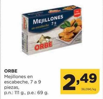 Alimerka Orbe mejillones en escabeche oferta