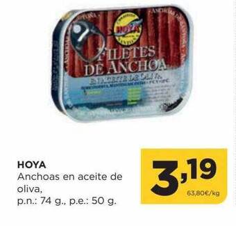 Alimerka Hoya anchoas en aceite de oliva oferta