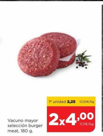 Alimerka Vacuno mayor selección burger meat oferta