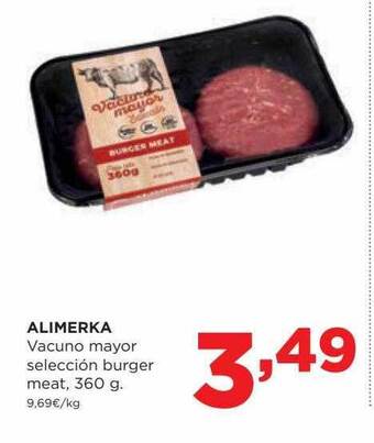 Alimerka Alimerka vacuno mayor selección burger meat oferta