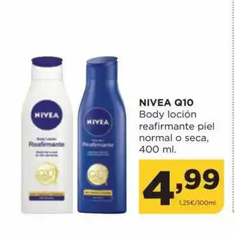 Alimerka Nivea q10 body loción reafirmante piel normal o seca oferta