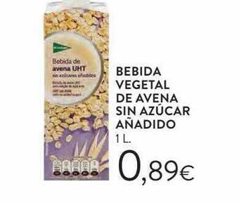 Hipercor Bebida vegetal de avena sin azúcar añadido oferta