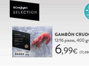Hipercor Gambón crudo oferta
