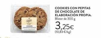 Hipercor Cookies con pepitas de chocolate de elaboración propia oferta