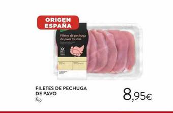 Hipercor Filetes de pechuga de pavo oferta